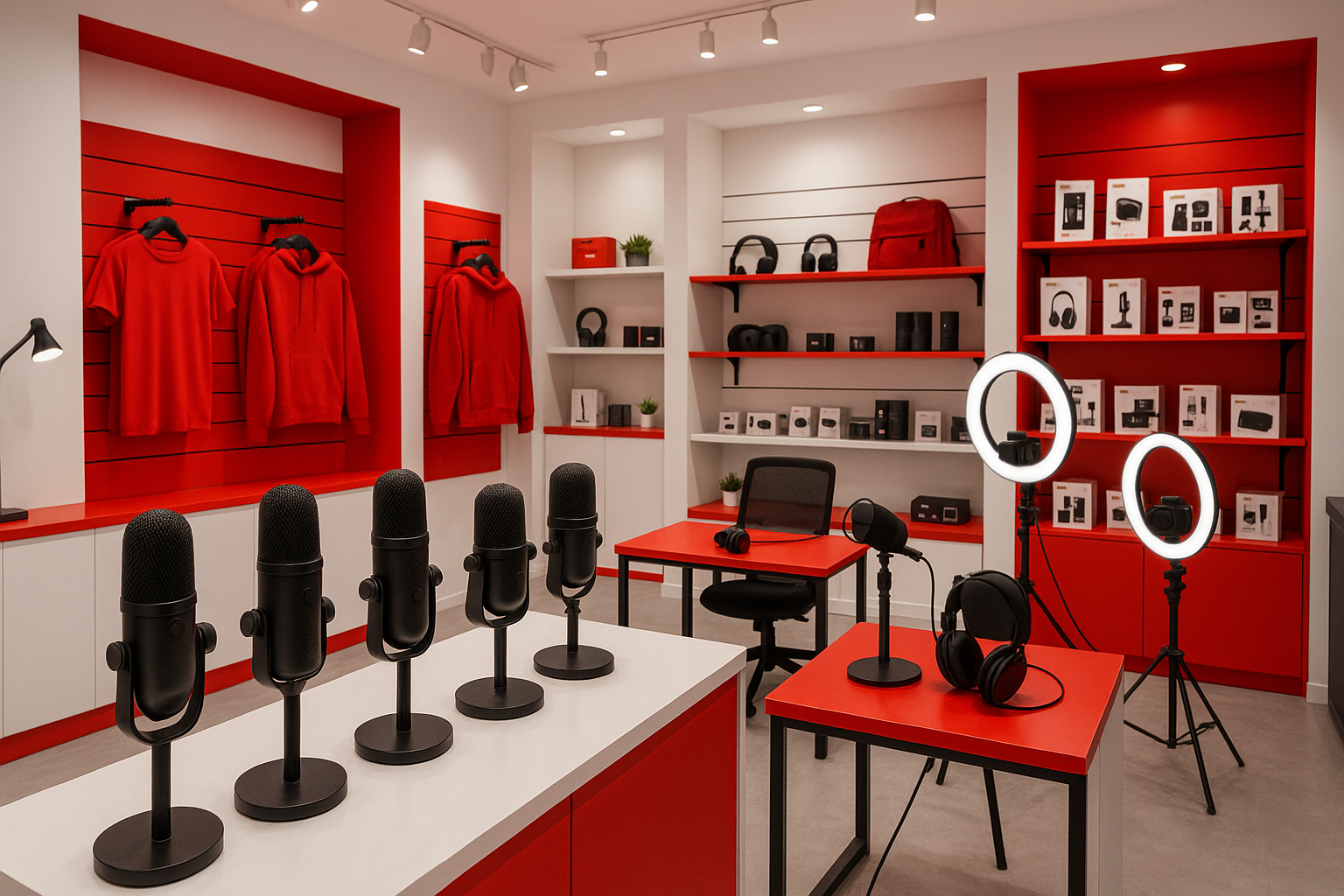 Remove the Amazon trademark from the image. Change color from orange to red #dd3333